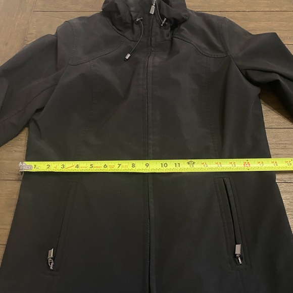 Kristen Blake Black Coat High Collar Zip Front Fall Winter Outerwear Women M HSH - Picture 14 of 16